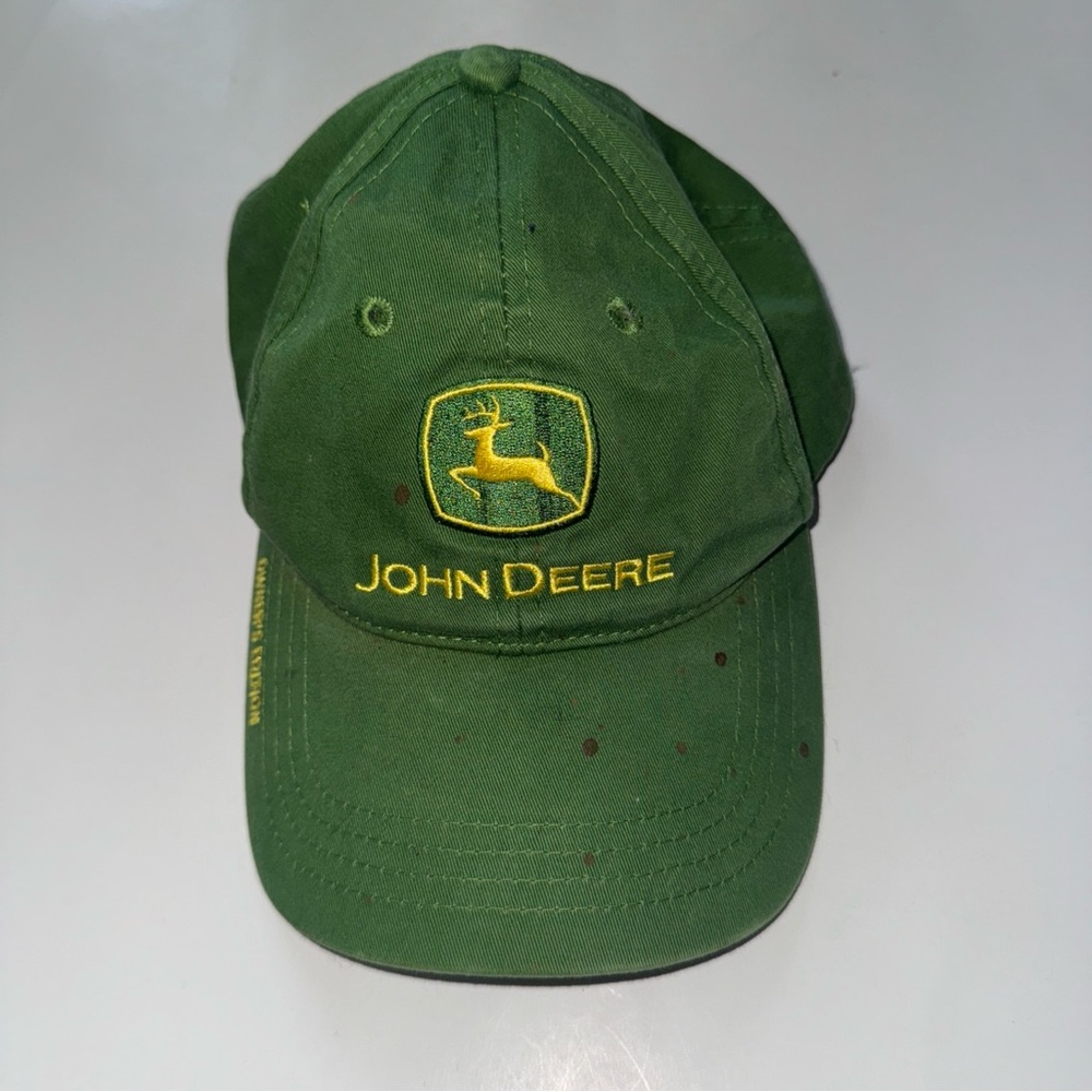 John Deere Green Grunge Owners Edition Hat/Cap Embroidered 100% Cotton